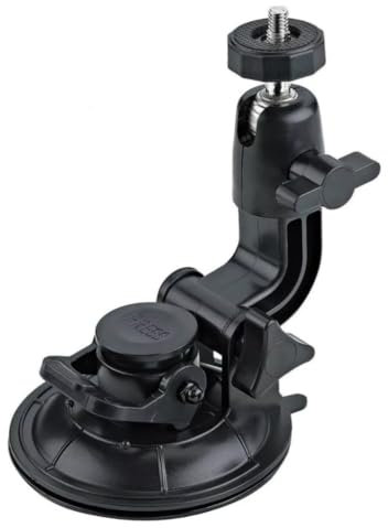 Camera Suction Mount with Ball Head - For Glass, Window, Car Suction Cup Mount - For Action Cam, Dash Cam, Security Camera, Digital Camera, Camcorder and more - With Universal 1/4 Screw Fitting