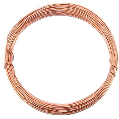 0.8mm (20 Gauge) x 6m Copper Non-Tarnish Craft Wire for Jewellery, Wire Wrapping, Sculpting, Hobby Craft, Wire Modelling