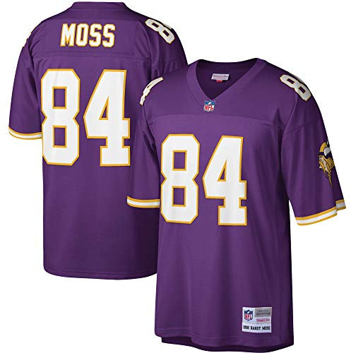 Mitchell & Ness NFL Legacy Jersey Minnesota Vikings 1998 Randy Moss Purple (DE/NL/SE/PL, Alphanumerisch, XXL, Regular, Regular, Lila)