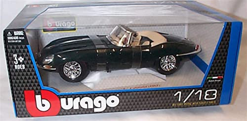 Jaguar E-Type Cabrio (1961) in dunklen Grün (1:18 maßstab) Druckguss Modell Auto