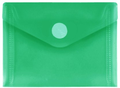PP-Umschlag A7quer, grün klar, 10 Stück Stück