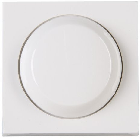 Kopp 373429185 Athenis Dimmer-Abdeckung, Abdeckung Wippen-wechsel, rein-weiß