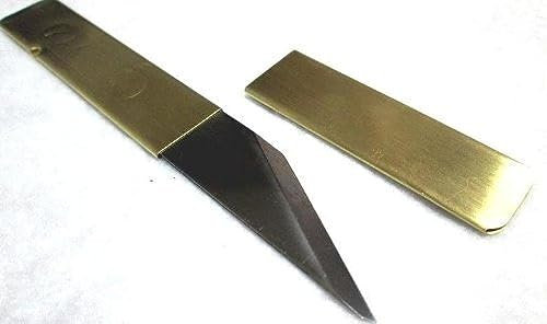 Yoshiharu Couteau de poche Kiridashi Artisanat Main gauche / Japonais Laiton 130 mm - 1 mm - 22 g
