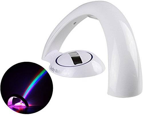Itian Lampada di Illuminazione Notturna, Luce LED Proiettivo dell'Arcobaleno, Ideale Regalo Decorazione per Bambino Camera Letto