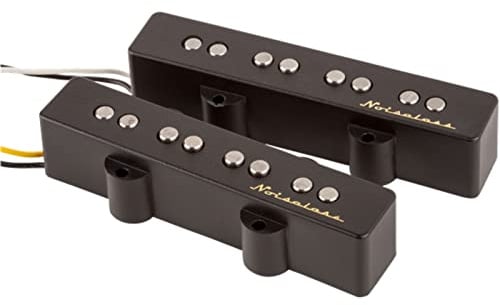 Fender Vintage Noiseless - Jazz Bass Set de Micros - Noir