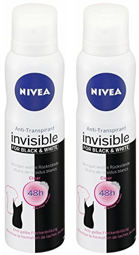 Nivea Deo Invisible Black & White Clear Anti-Transpirant, 2er Pack (2 x 150 ml)