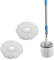 ARSUK Palo de Mopa Giratoria 360° con 2 Recambios de Microfibra | Mango Telescópico de Acero Inoxidable Extensible 127 cm | Mopa para Suelos de Madera, Baldosas, Laminados y Más