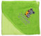 Wolimbo Kapuzenhandtuch personalisiert mit Namen und Motiv - grün - 100x100 cm - für Baby und Kinder