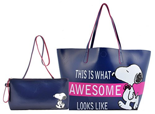 Coriex P93240 BL Große Peanuts Tragetasche und Beutel Kinder-Sporttasche, Mehrfarbig