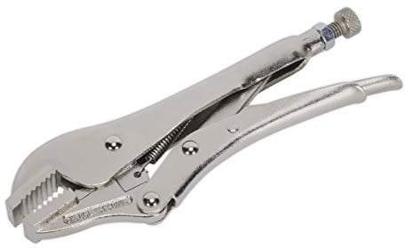 Sealey Ak6822 Locking Pliers Straight Jaws 185Mm 0-30Mm Capacity