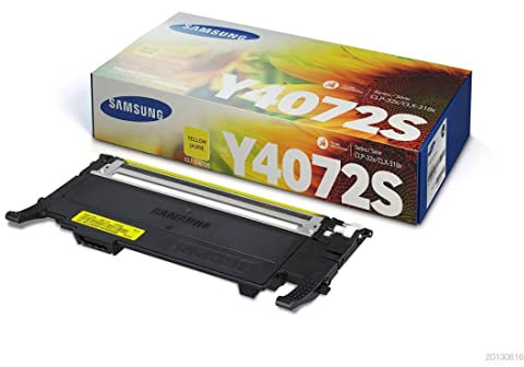 Samsung CLT-Y4072S Tonerkartusche 1000páginas gelb Tonerkassette – für Laserdrucker (Patrone, gelb, Laser, Samsung CLP-320, CLP-325, CLX-3185, Schwarz, Gelb)