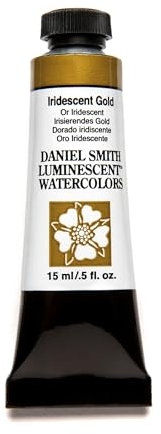 Tube de peinture aquarelle extra fine 15 ml Daniel Smith, Iridescent, Gold, n/a