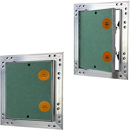 Awenta - KRAL12 Revisionsklappe - Revisionstür - Deckel - Wartungs-, Inspektionsklappe - mit Druckverschluss - für Wand und Decke - aus Aluminium und Gipskarton - Wasserfest - Innenräume 40x40cm