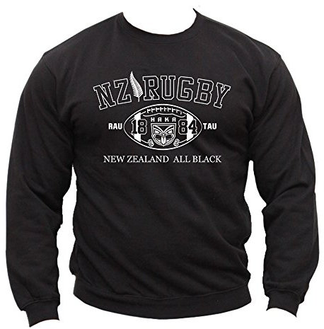 Dirty Ray Rugby New Zealand All Black Herren Sweatshirt F2 (M)
