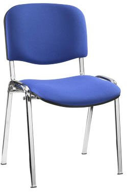 Nowy Styl 4 Besucherstühle blau ISO CR 1.5 C06