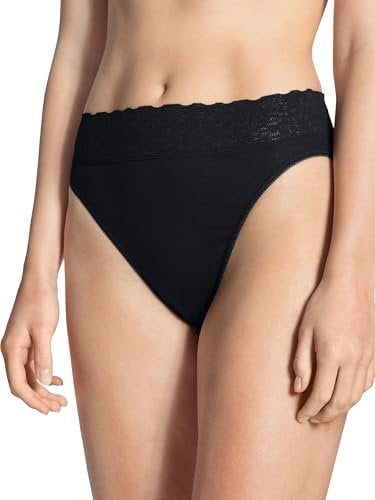 CALIDA Iconics Jazzpant Damen, aus 100% Baumwolle, Spitze am Beinausschnitt