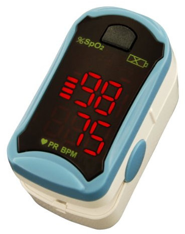 Finger Pulsossimetro MD300C19 garanzia 2 anni, con accessori