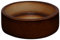 K&K Bonsaischale/Pflanzschale braun 9x4cm (Volumen: 125 ml) Outdoor geeignet, vollglasiert aus Schwerer Steinzeug-Keramik (5 Jahre Garantie)