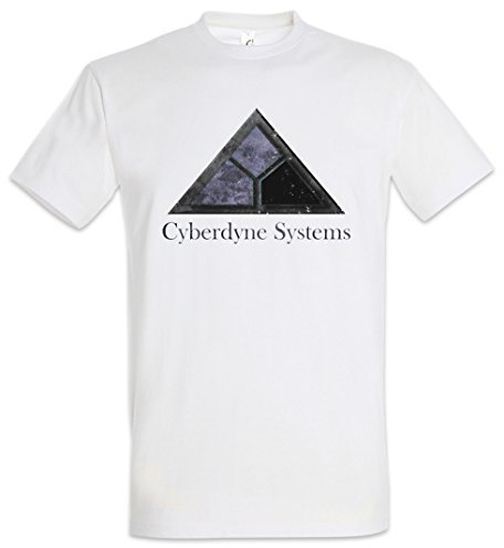 Urban Backwoods Cyberdyne Systems Logo Herren T-Shirt Weiß Größe L