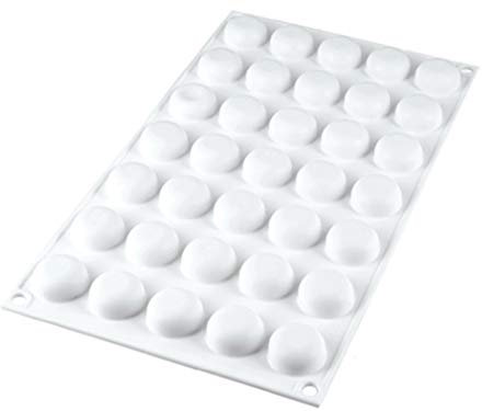 Silikomart - Silikomart professional - 35 micro ronds bombés micro stone. Cuisine : Autour de la pâtisserie (Moules en silicone)