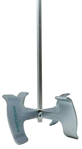USG Sheetrock 30 Drywall Mud Mixer, Heavy-Gauge Steel Joint Compound Mixing Paddle, Tri-Fold Blade Design, Self-Centering Shaft, Fits Standard 1/2 Drive Drills