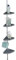 Wenko Estante de ducha telescópico Easy Silver, 4 estantes, 8 ganchos, aluminio, 26 x 78-265 x 19,5 cm, plateado