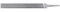 Dick 11121540 Präzisionsfeile Flach 15, 5 x 3, 5 mm Hieb 4