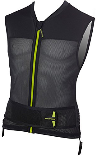 Icetools Herren Protektor Top S-Lite Damen Weste Rückenprotektor M schwarz - Noir/Citron