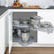 SO-TECH® 600 mm Links Lemans II Eckschrank Beschlag Silbergrau