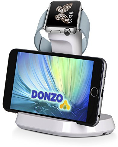 DONZO Apple Watch & iPhone Stand Multifunktions Halterung Dockingstation Weiß