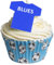 12 Edible Football Shirts- Blues