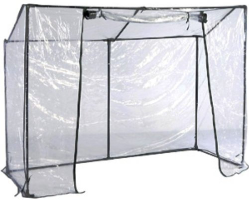 Linder Foliengewächshaus PVC 200x77x150cm Gewächshaus mit stabilen Metallrohren