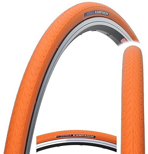 Kenda Kampaign K177&nbsp;Fahrradreifen 700&nbsp;x 23&nbsp;C, f&uuml;r Ein-Gang-R&auml;der, Rennr&auml;der, Fixie-R&auml;der und Trekking-R&auml;der, Kampaign, Orange, 700 x 23c