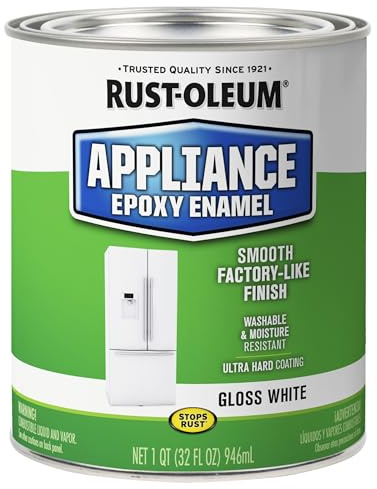 Rust-Oleum 241168 Specialty Appliance Epoxy Paint, Quart, Gloss White