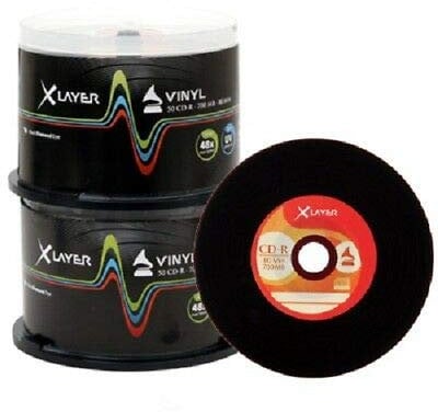 Xlayer MediaRange Vinyl-Look CD-R 700MB/80Min 52x, 2X 50er-Spindel