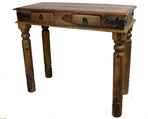 Computer Desk Sheesham Rosewood Hardwood Consol Thakat Design