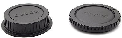 Bouchon Cache Compatible arrière Objectif + Boitier Body pour Canon EOS (EX 7D 7DII 5D 6D ...)