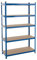 ESTEXO Lagerregal Steckregal Schwerlastregal Kellerregal Regal verzinkt Werkstattregal Werkbank Regal Blau 200x120x50cm | 875kg