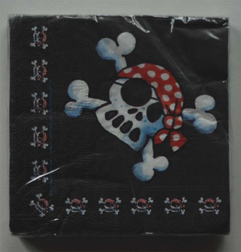 20 Servietten zur * Piraten Party * von Lutz Mauder // 11106 // Kinder Geburtstag Kindergeburtstag Party Pirat Freibeuter Seeräuber Jolly Totenkopf Skull