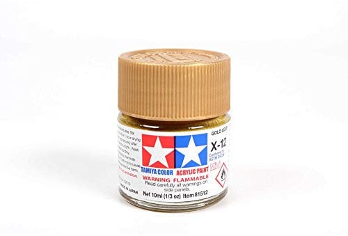 Tamiya Arcylic Mini 10ml X12 Gold Leaf