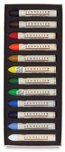 Sennelier Oil Pastels INTRODUC 12/PKG, Acrylic, Introductory, One Size
