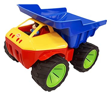 GOWI Giant Truck Kinderfahrzeug, Kindertransporter (GOWI XL Truck Blau/Gelb)