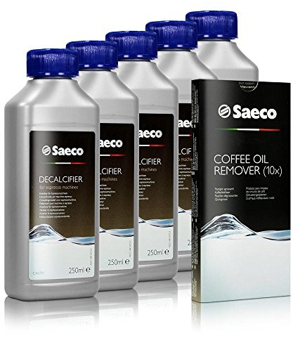 Reinigungsset Philips Saeco 5x Entkalker 250ml & 1x Kaffeefettlöser