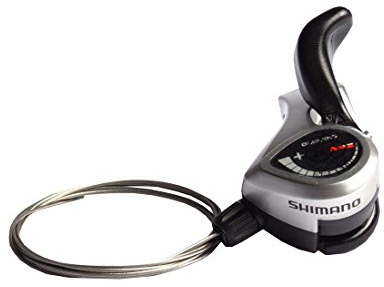 SHIMANO Unisex – Erwachsene Tourney SLTX50LN Schalthebel, Silber, One Size