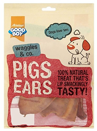 Armitage Good Boy Schweine-Ohren (4 pro Packung - 60 g) - Packung mit 2