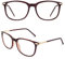 CGID CN79 Klassische Nerdbrille ellipse 40er 50er Jahre Pantobrille Vintage Look clear lens,Braun