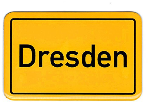 City Souvenir Shop Flexi-Magnet Ortsschild Dresden
