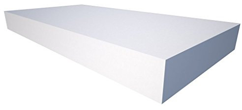 Akustikschaum Plattenabsorber glatt aus Basotect® weiß - 4Stück/1m² - 50cm x 50cm x 2cm
