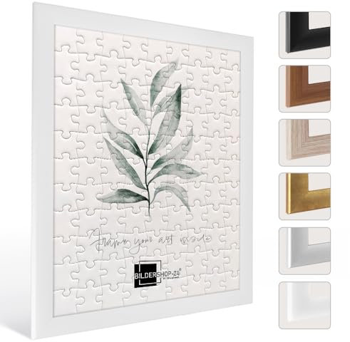 Bilderrahmen für Puzzle ca. 1500-2000 Teile 60X90cm Weiß (matt)