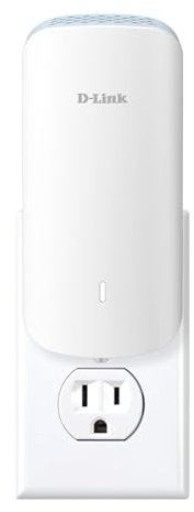 D-Link AX3000 Estensione portata WiFi 6 Mesh | Compatibilità universale | 1 Porta LAN Gigabit | Attivato dall'IA | Copre fino a 2800 m² | Booster per tutta la casa (E30)